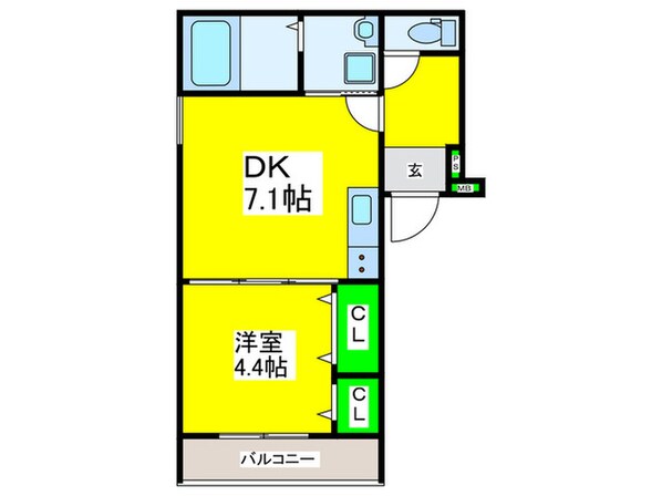 フジパレス堺浜寺石津Ⅲ番館の物件間取画像